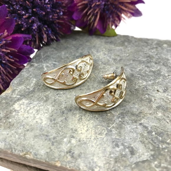 Gold & Silver Earrings - Picture 2 of 3